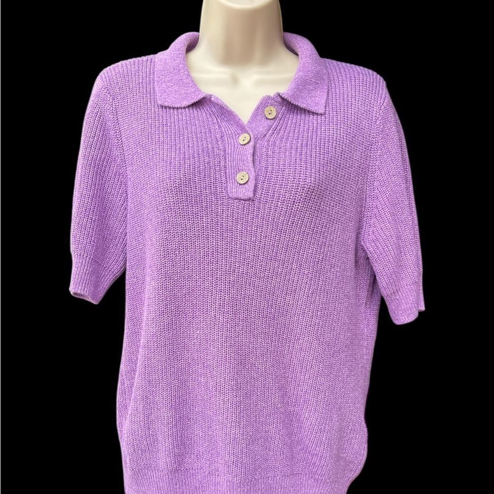 Appleseed's Vibrant Purple Knit Top